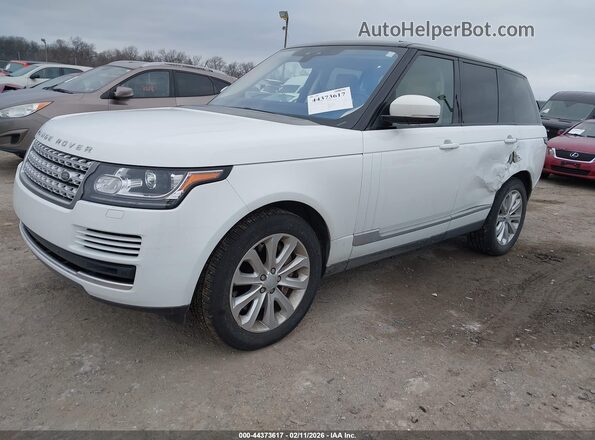 SALGS2FVXHA353593 2017 LAND ROVER RANGE ROVER White Przód lewy
