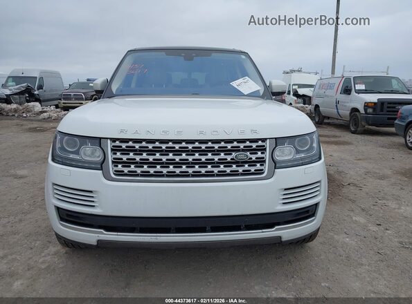 SALGS2FVXHA353593 2017 LAND ROVER RANGE ROVER White Widok zestawu wskaźników