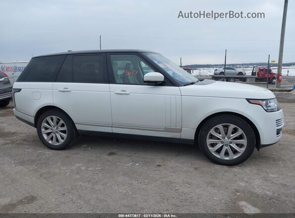 SALGS2FVXHA353593 2017 LAND ROVER RANGE ROVER White Widok wnętrza z tyłu