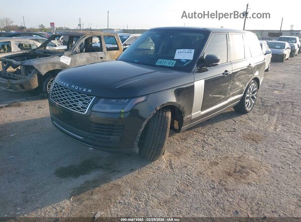 SALGS2RU8MA441023 2021 LAND ROVER RANGE ROVER Black Առջևի ձախ երեք քառորդ տեսարան