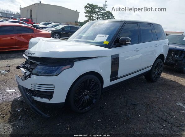 SALGS2SE4MA457156 2021 LAND ROVER RANGE ROVER White წინა მარცხენა ხედი სამი მეოთხედიდან