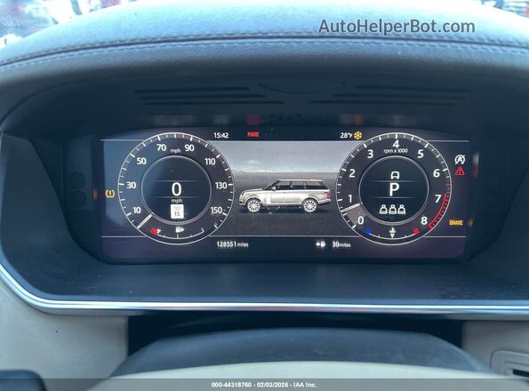 SALGS2SV7KA516858 2019 LAND ROVER RANGE ROVER Black უკანა სავარძლების ხედი