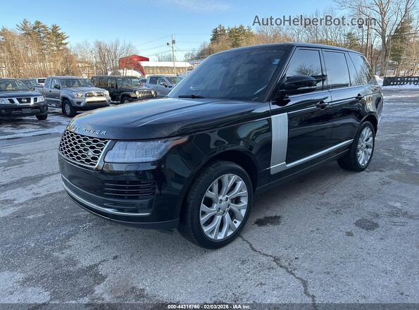 SALGS2SV7KA516858 2019 LAND ROVER RANGE ROVER Black წინა მარცხენა ხედი სამი მეოთხედიდან