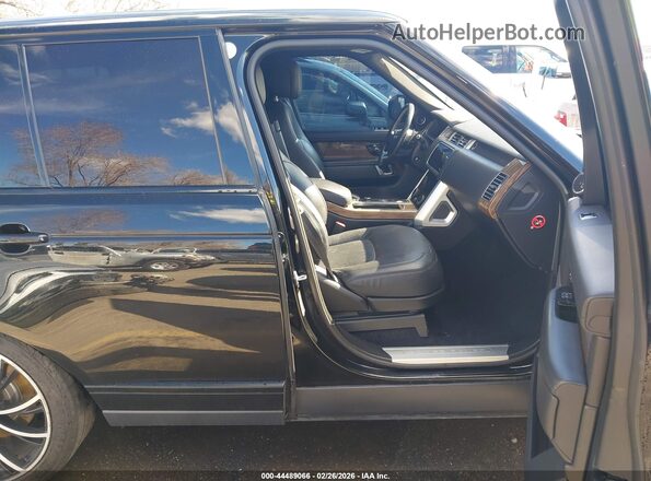 SALGS2SV8KA540991 2019 LAND ROVER RANGE ROVER Black Widok wnętrza z przodu