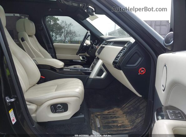 SALGS3EF5GA273519 2016 LAND ROVER RANGE ROVER Black წინა სალონის ხედი
