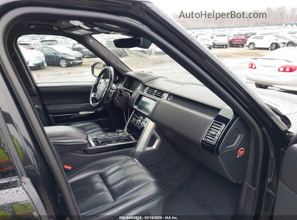 SALGV5FE1HA340238 2017 LAND ROVER RANGE ROVER Черный Вид салона спереди