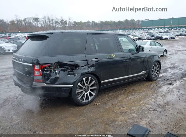 SALGV5FE1HA340238 2017 LAND ROVER RANGE ROVER Черный Задняя правая четверть