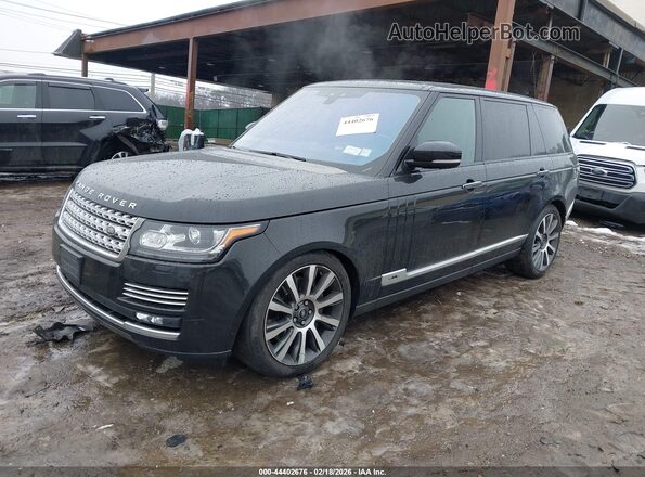 SALGV5FE1HA340238 2017 LAND ROVER RANGE ROVER Черный Передняя левая четверть