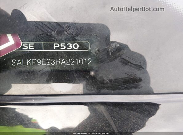 SALKP9E93RA221012 2024 LAND ROVER RANGE ROVER Black Շարժիչի բաժամունքի տեսք