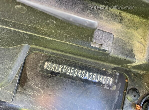 SALKP9E94SA263467 2025 LAND ROVER RANGE Black VIN კოდის სტიკერის ხედი