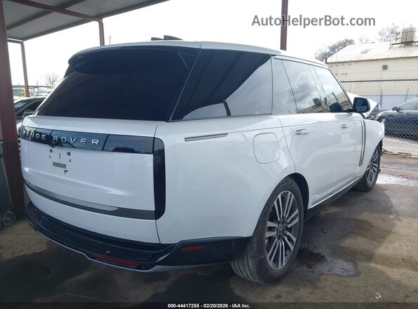 SALKP9E98SA292373 2025 LAND ROVER RANGE ROVER White უკანა მარჯვენა