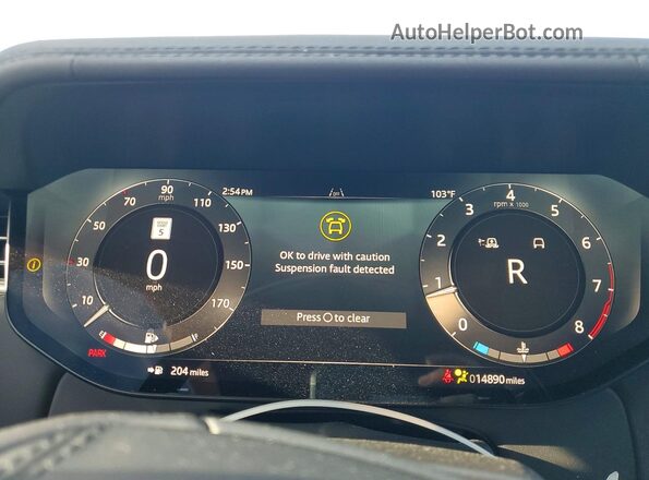 SALKPBE91RA248247 2024 LAND ROVER RANGE Black Սարքավորումների վահանակի տեսք