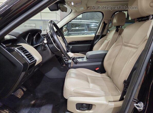 SALRG2RV9JA057928 2018 LAND ROVER DISCOVERY Black წინა სალონის ხედი