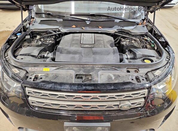 SALRG2RV9JA057928 2018 LAND ROVER DISCOVERY Black ძრავის განყოფილების ხედი