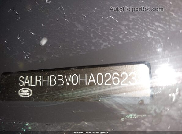 SALRHBBV0HA026231 2017 LAND ROVER DISCOVERY Maroon Շարժիչի բաժամունքի տեսք