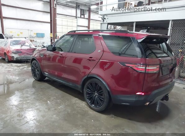 SALRHBBV0HA026231 2017 LAND ROVER DISCOVERY Maroon Հետևի ձախ
