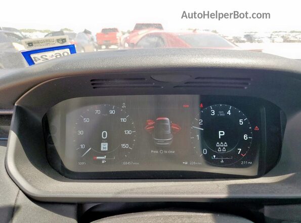 SALRJ2RX0M2452632 2021 LAND ROVER DISCOVERY Black Instrument cluster view
