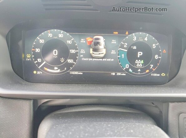 SALRL2EX4R2503038 2024 LAND ROVER DISCOVERY Black ხელსაწყოთა პანელის ხედი