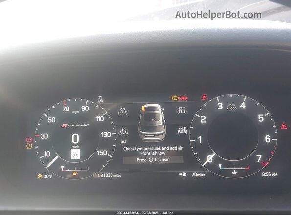 SALRM4EUXN2464545 2022 LAND ROVER DISCOVERY Gray უკანა სავარძლების ხედი