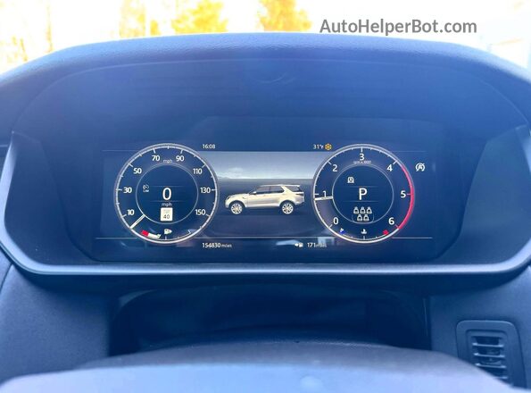 SALRR2RK5KA085310 2019 LAND ROVER DISCOVERY Black Dashboard view