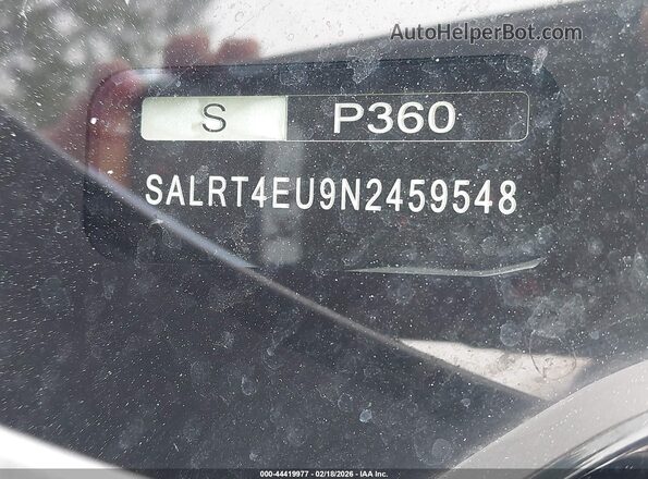 SALRT4EU9N2459548 2022 LAND ROVER DISCOVERY Gray 