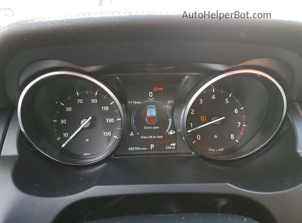 SALVP2RX3KH331052 2019 LAND ROVER RANGE Blue ხელსაწყოთა პანელის ხედი