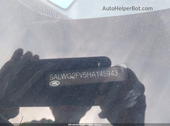SALWG2FV5HA145943 2017 LAND ROVER RANGE ROVER SPORT White ძრავის განყოფილების ხედი