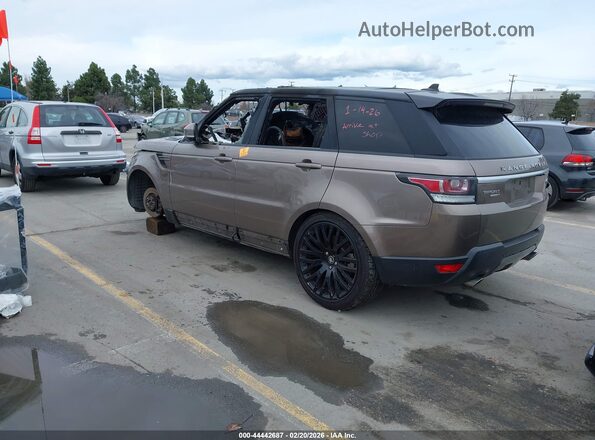 SALWG2VF8GA648648 2016 LAND ROVER RANGE ROVER SPORT Dark Brown Հետևի ձախ