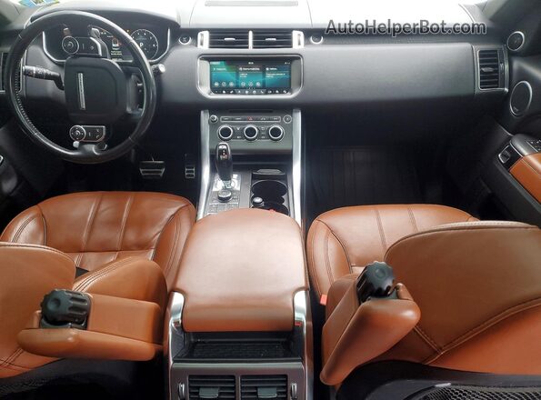 SALWR2FE6HA168321 2017 LAND ROVER RANGE Белый Вид панели приборов