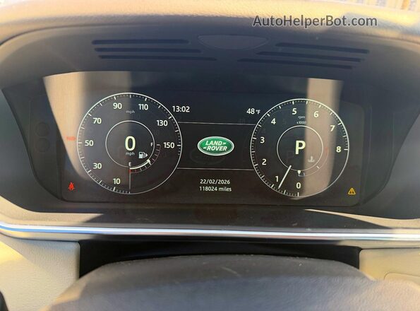 SALWR2FV8HA154050 2017 LAND ROVER RANGE ROVER Charcoal Vista del cuadro de instrumentos