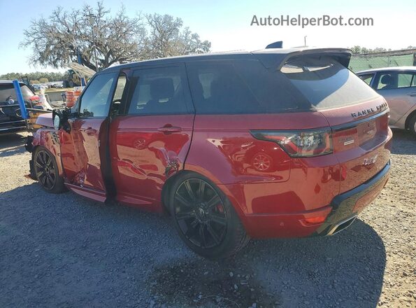 SALWR2RE8JA187809 2018 LAND ROVER RANGE Red უკანა მარცხენა