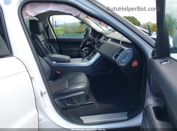 SALWR2RVXKA827908 2019 LAND ROVER RANGE ROVER SPORT White Widok wnętrza z przodu