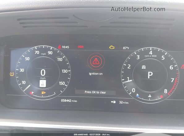SALWR2RVXKA827908 2019 LAND ROVER RANGE ROVER SPORT White Widok tylnych siedzeń