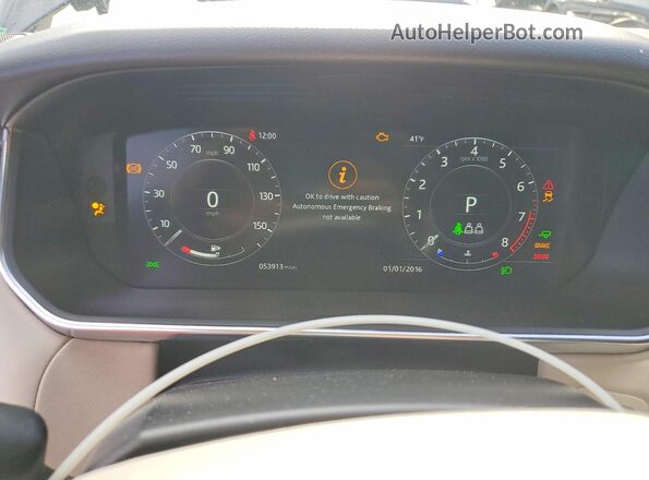 SALWS2RU1NA215273 2022 LAND ROVER RANGE Blue Սարքավորումների վահանակի տեսք