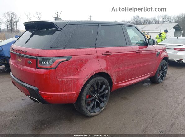 SALWS2RU4NA214375 2022 LAND ROVER RANGE ROVER SPORT Red Tył prawy