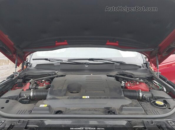 SALWS2RU4NA214375 2022 LAND ROVER RANGE ROVER SPORT Red Widok z tyłu