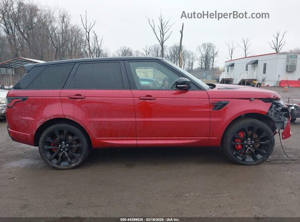SALWS2RU4NA214375 2022 LAND ROVER RANGE ROVER SPORT Red Widok wnętrza z tyłu