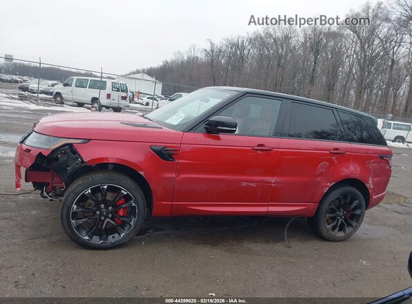 SALWS2RU4NA214375 2022 LAND ROVER RANGE ROVER SPORT Red Widok wnętrza 360 stopni