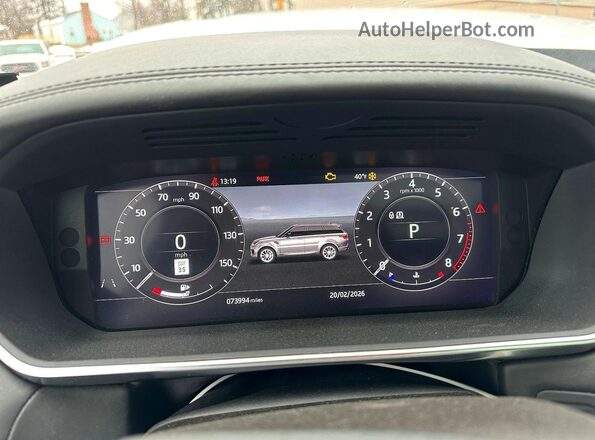 SALWV2SV6KA850303 2019 LAND ROVER RANGE Серебряный 