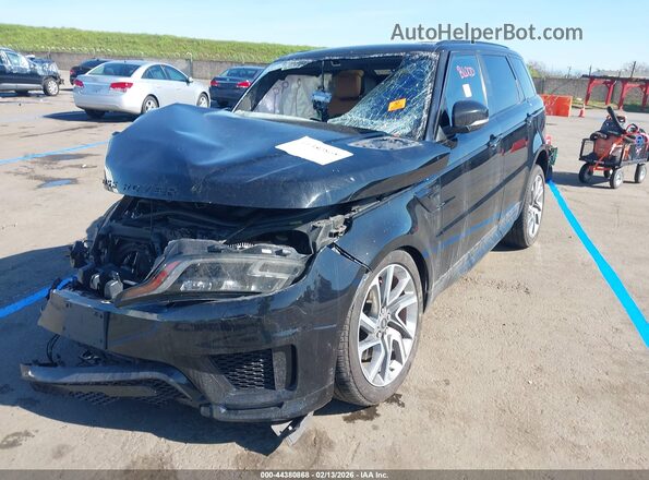 SALWV2SV9JA189140 2018 LAND ROVER RANGE ROVER SPORT Black წინა მარცხენა ხედი სამი მეოთხედიდან