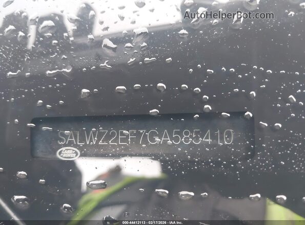 SALWZ2EF7GA585410 2016 LAND ROVER RANGE ROVER SPORT Gray Vista del compartimento del motor