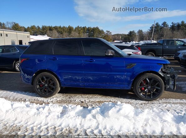 SALWZ2RE8MA778467 2021 LAND ROVER RANGE ROVER SPORT Blue Սալոնի հետևի տեսք