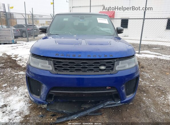SALWZ2SE6JA189388 2018 LAND ROVER RANGE ROVER SPORT Blue ხელსაწყოთა პანელის ხედი