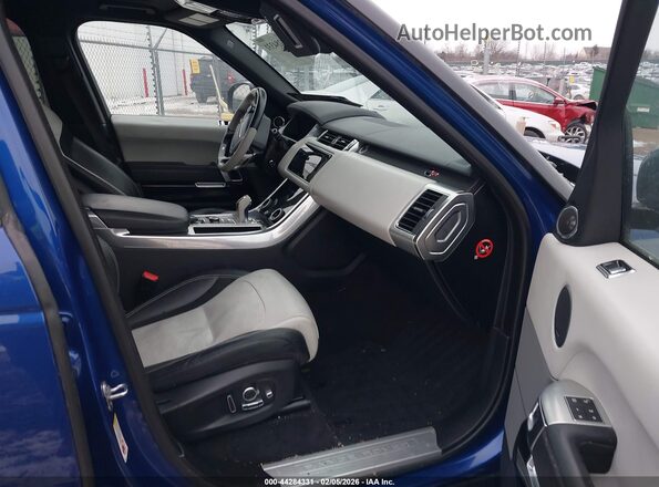 SALWZ2SE6JA189388 2018 LAND ROVER RANGE ROVER SPORT Blue წინა სალონის ხედი