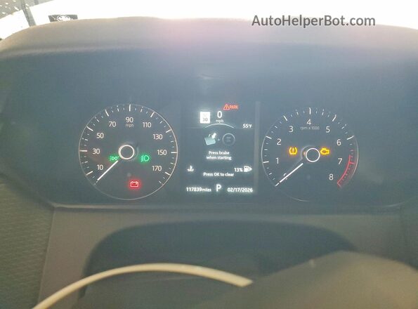 SALYB2EX3KA213206 2019 LAND ROVER RANGE Black Instrument cluster view