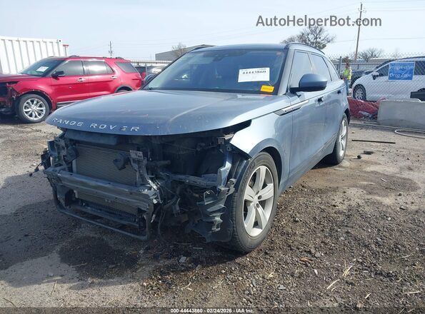SALYB2RV4JA749900 2018 LAND ROVER RANGE ROVER VELAR Blue Передня ліва чверть