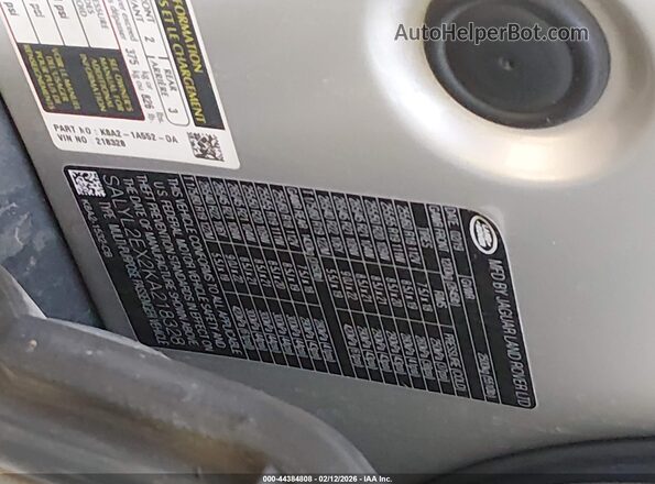 SALYL2EX2KA218328 2019 LAND ROVER RANGE ROVER VELAR Gray Widok komory silnika