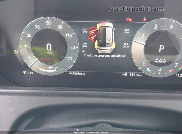 SALYL2EX6RA377847 2024 LAND ROVER RANGE ROVER VELAR Gray Vista de los asientos traseros
