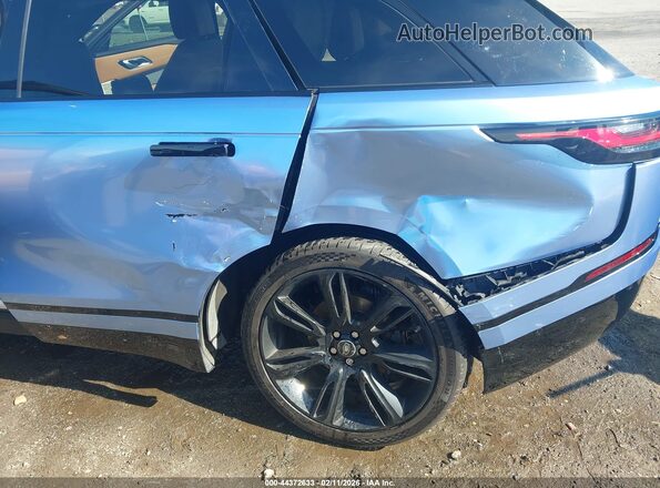 SALYM2FU1MA306744 2021 LAND ROVER RANGE ROVER VELAR Light Blue Դիմացի տեսք