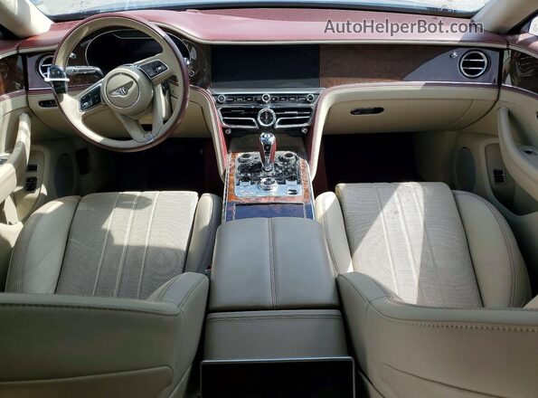 SCBBB6ZG9MC084879 2021 BENTLEY OTHER Burgundy Instrument cluster view